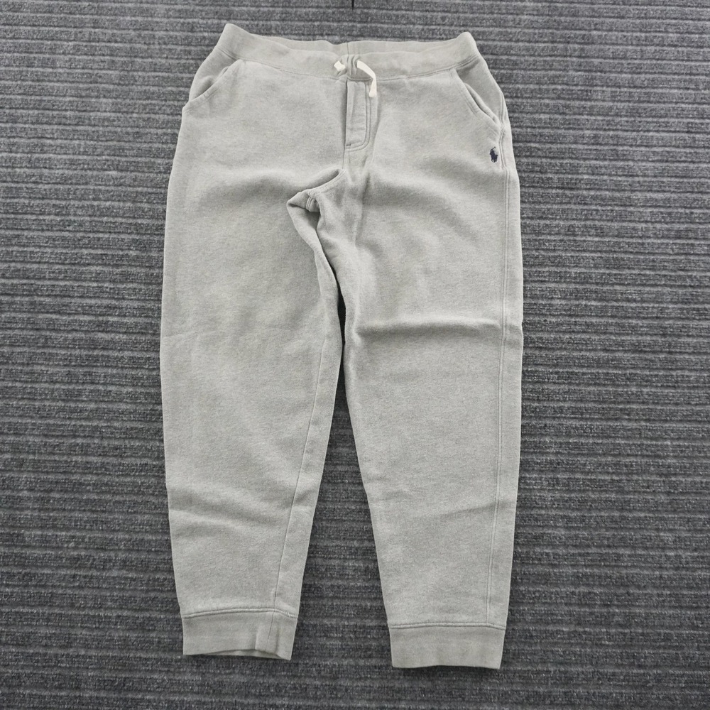 Polo Ralph Lauren Sweatpants Boys Size XL (18-20) Gray Embroidered Pony Joggers